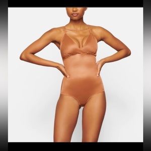 SKIMS Barely there bodysuit brief with snaps